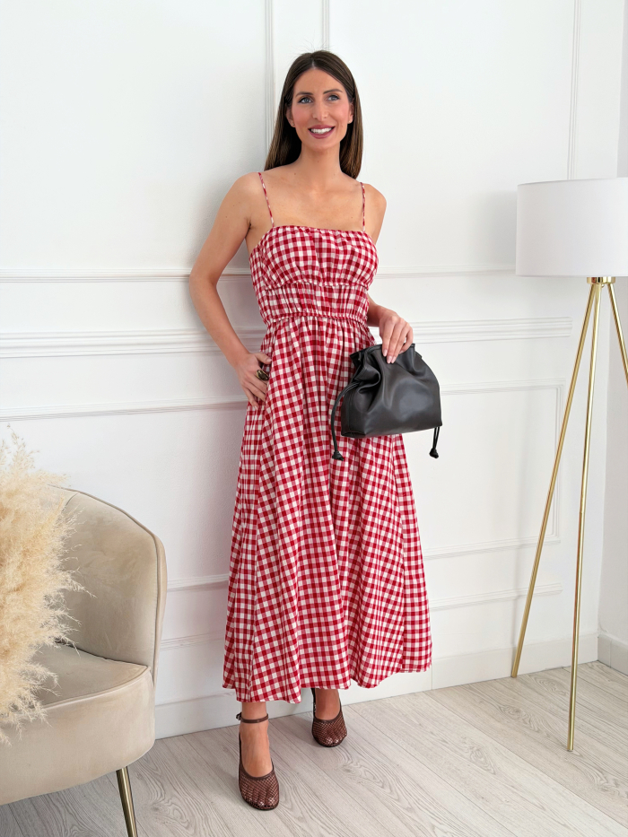 Vestido Vichy Rojo