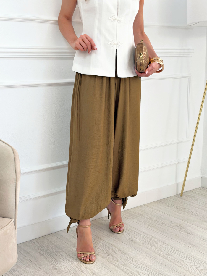 Pantalón Bombacho Lazada Verde Oliva